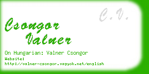 csongor valner business card